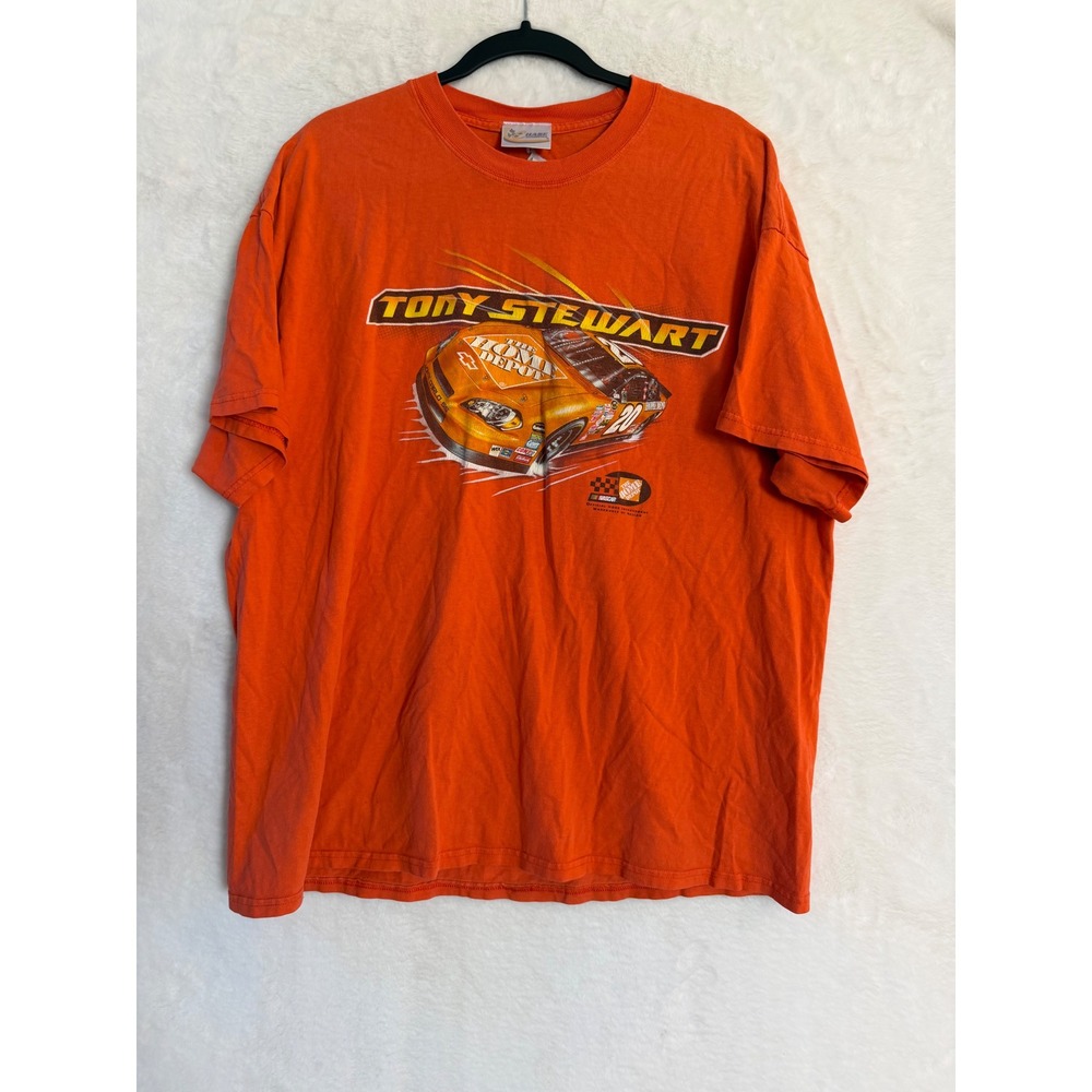 Chase Authentics Tony Stewart NASCAR T-Shirt Mens 2XL Orange Home Depot #20